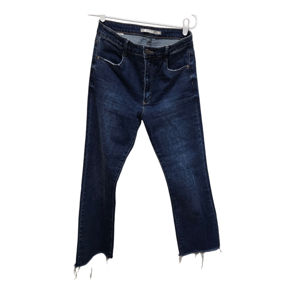 Tractr High Rise Bootcut Flare Jeans 4 27 Raw Hem